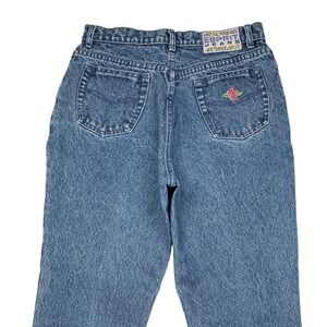 Vintage 80s Esprit Jeans Rose Flowers Size 32